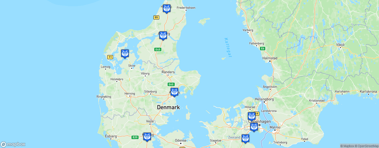 Static Map of Elitedivisionen - Saison 2023-2024