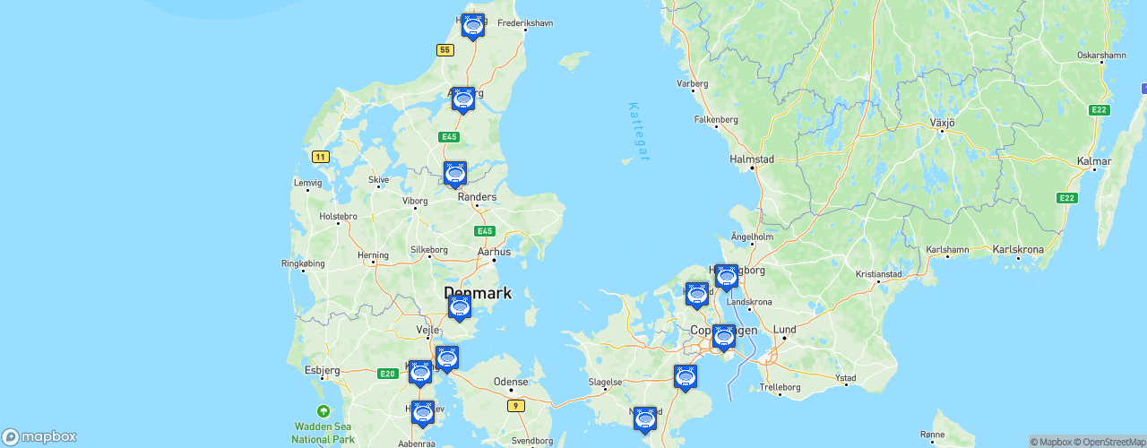 Static Map of NordicBet Liga - Saison 2023-2024