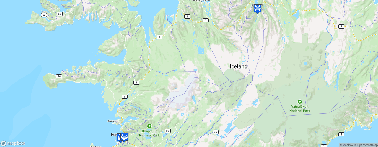 Static Map of ÍHÍ Íshokkísamband Íslands - Saison 2023-2024 - Hertz deild karla