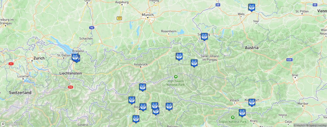 Static Map of Alps Hockey League - Saison 2023-2024