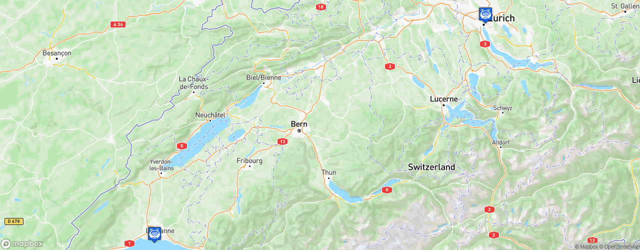 Static Map of Championnat du Monde d'Hockey sur Glace IIHF - IIHF World Championship Switzerland 2020