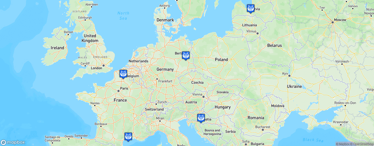 Static Map of FIBA EuroBasket - FIBA EuroBasket 2015