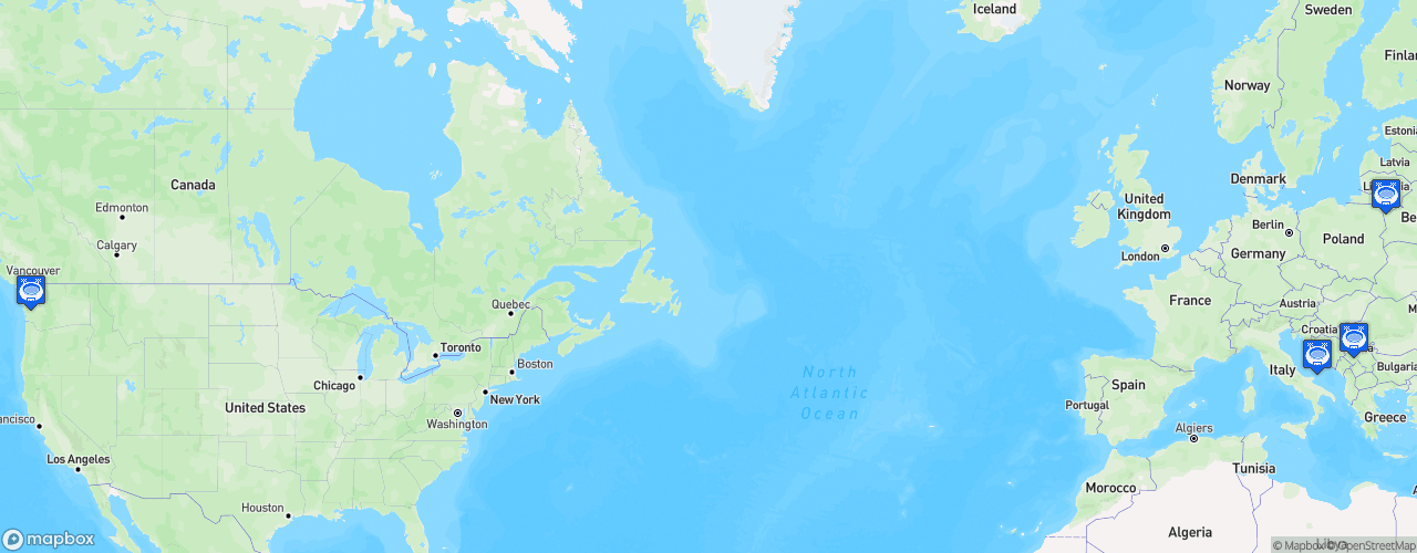 Static Map of Tournoi de qualification olympique de basket-ball masculin 2020