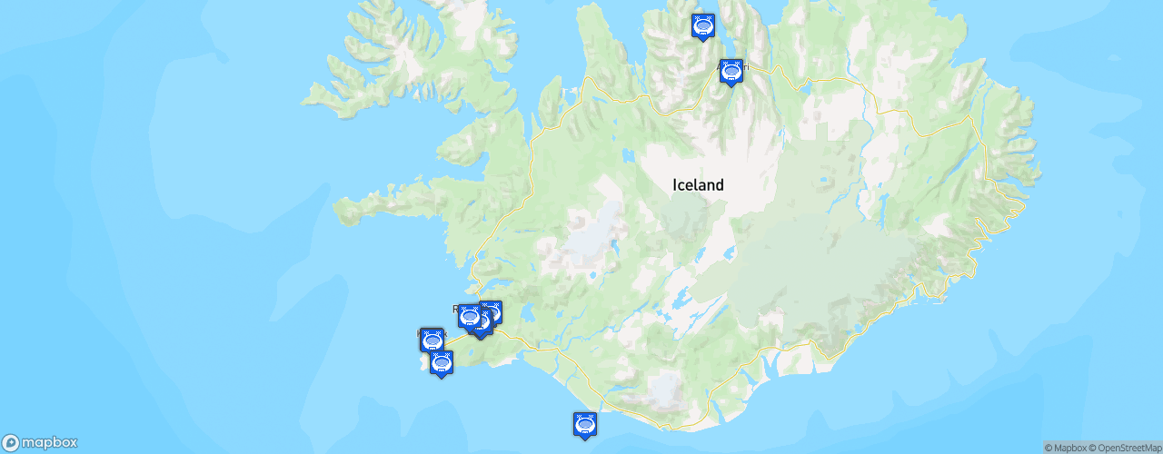 Static Map of 1. deild karla - Saison 2024