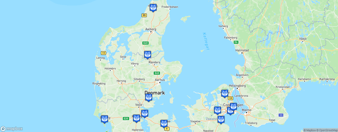 Static Map of NordicBet Liga - Saison 2024-2025