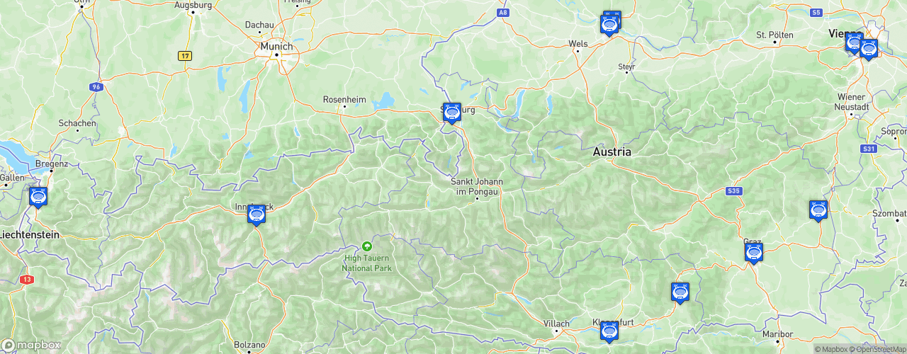 Static Map of Bundesliga.at - Saison 2024-2025