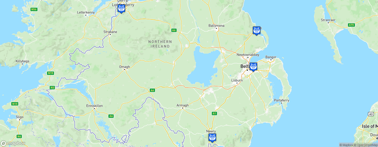 Static Map of NIFL Championship - Saison 2024-2025
