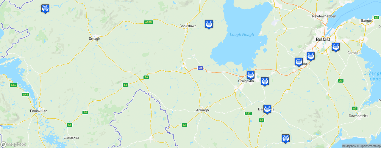 Static Map of NIFL Premier Intermediate League - Saison 2024-2025