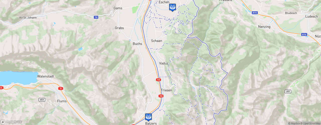 Static Map of Liechtenstein Cup - Saison 2024-2025