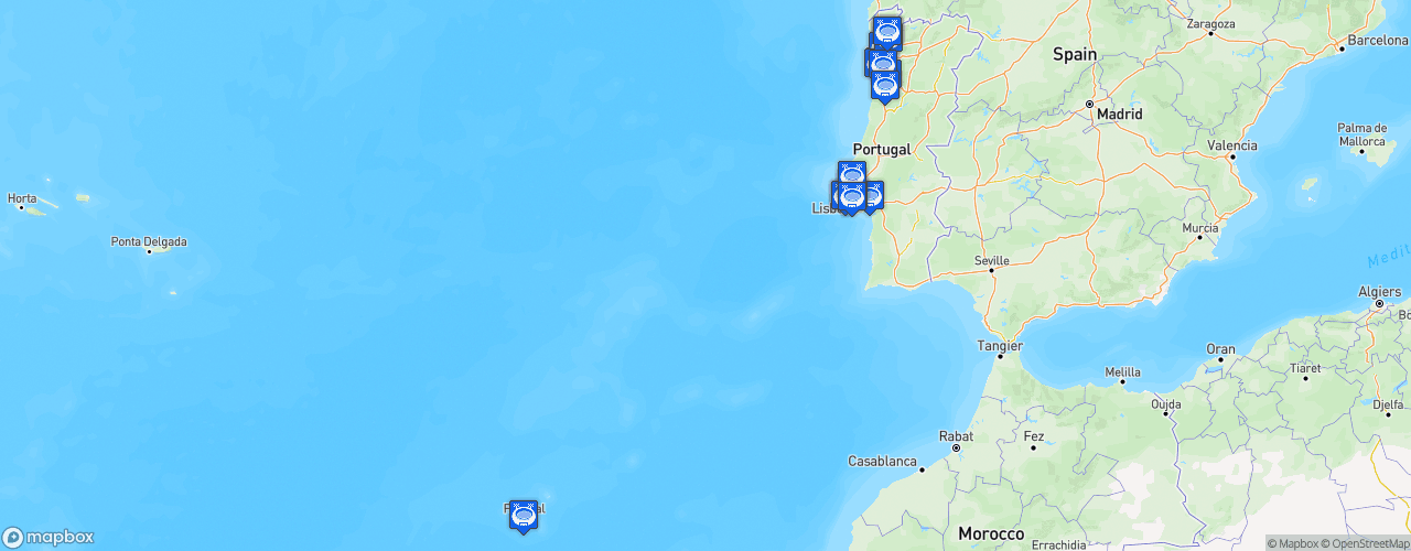 Static Map of Campeonato Nacional de Futebol Feminino - Saison 2024-2025