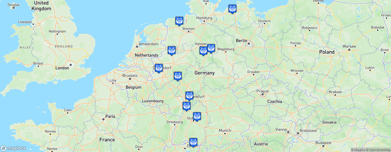 Static Map of DHB-Pokal - Saison 2024-2025
