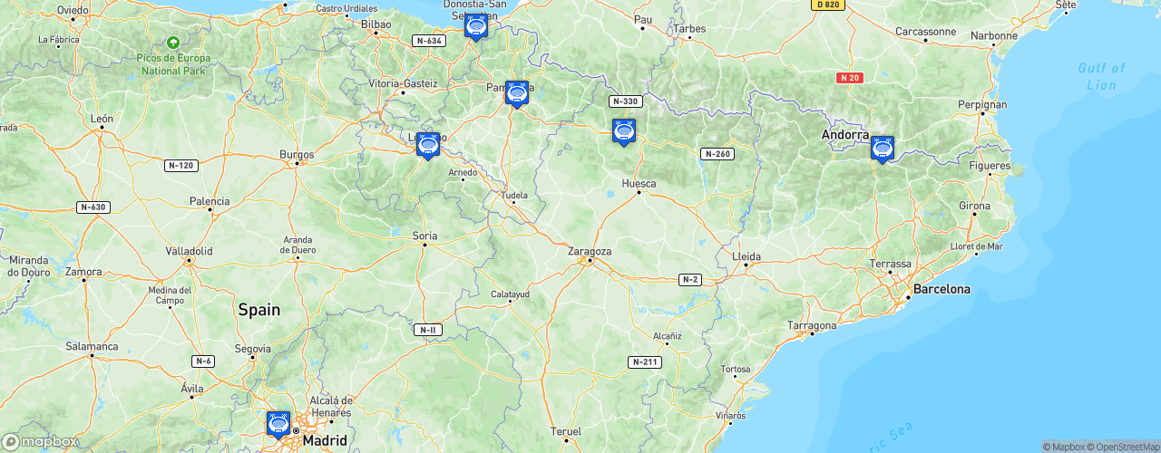 Static Map of Liga Nacional Hockey Hielo - Saison 2024-2025