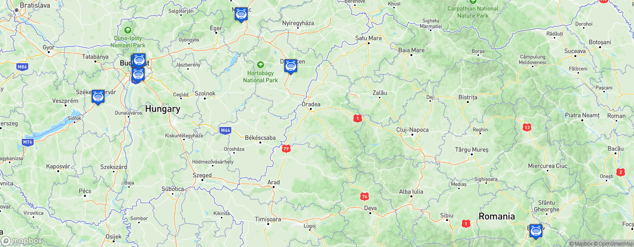 Static Map of Erste Liga - Saison 2024-2025