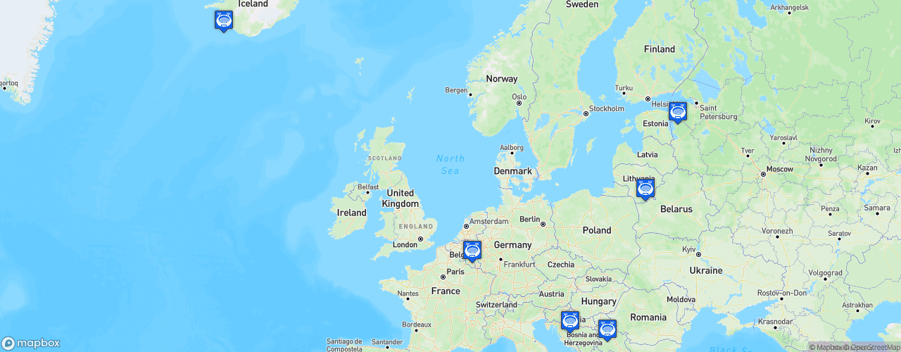 Static Map of IIHF Continental Cup - Saison 2024-2025