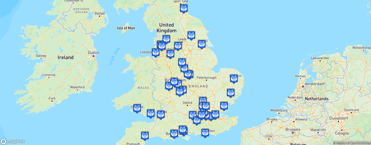 Static Map of Premier League Cup - Saison 2024-2025