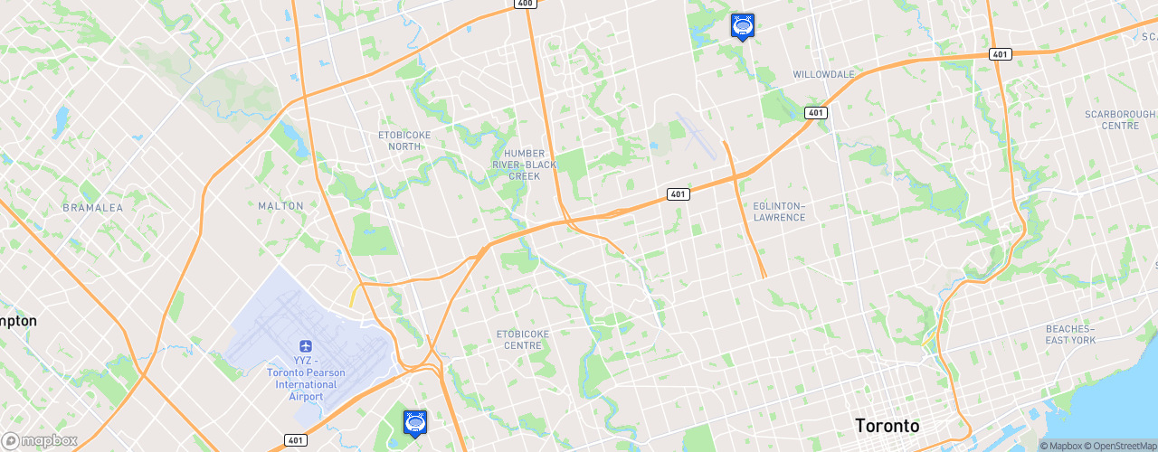 Static Map of Canadian Soccer League - Saison 2025