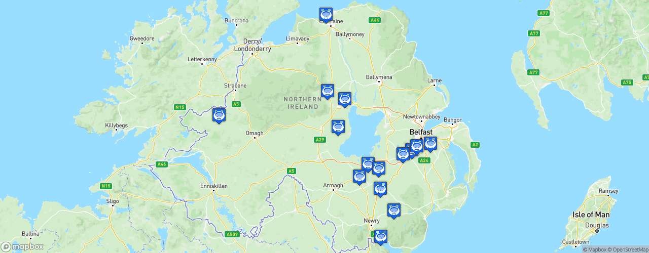 Static Map of NIFL Premier Intermediate League - Saison 2025-2026