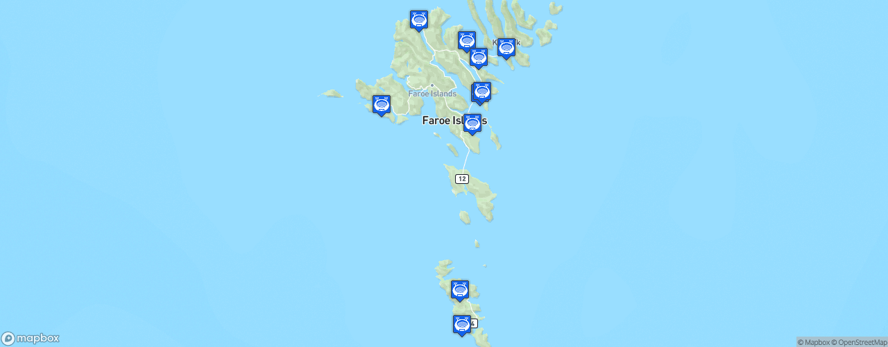 Static Map of Betri deildin - Saison 2025