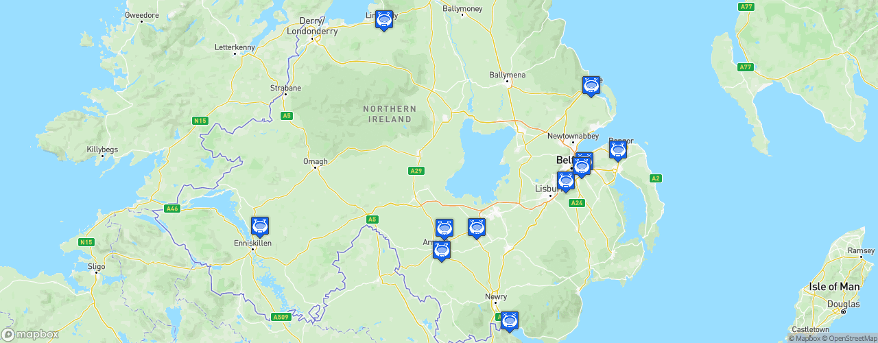Static Map of NIFL Championship - Saison 2025-2026