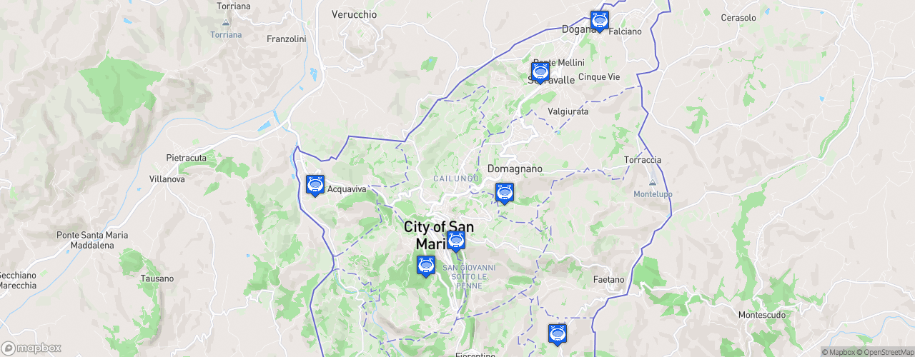 Static Map of Campionato Sammarinese - Saison 2025-2026
