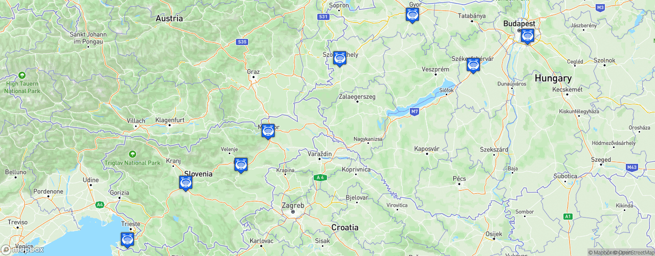 Static Map of UEFA U-21 Championship 2021