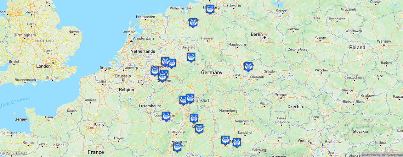 Static Map of Bundesliga - Saison 2026-2027