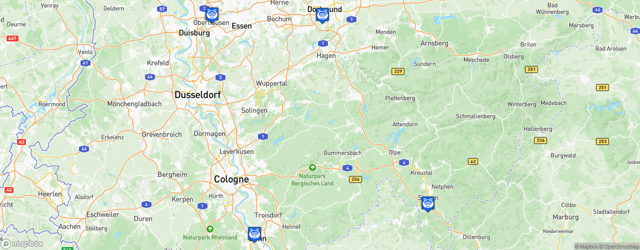 Static Map of Regionalliga West - Saison 2026-2027