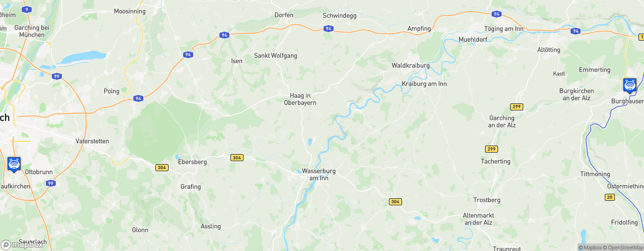 Static Map of Regionalliga Bayern - Saison 2026-2027