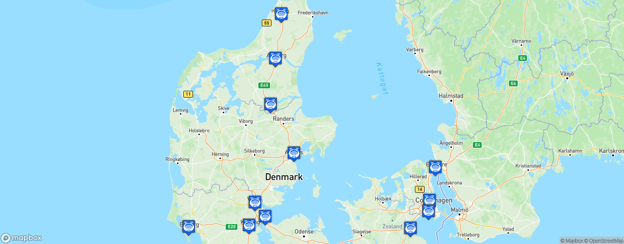 Static Map of NordicBet Liga - Saison 2026-2027