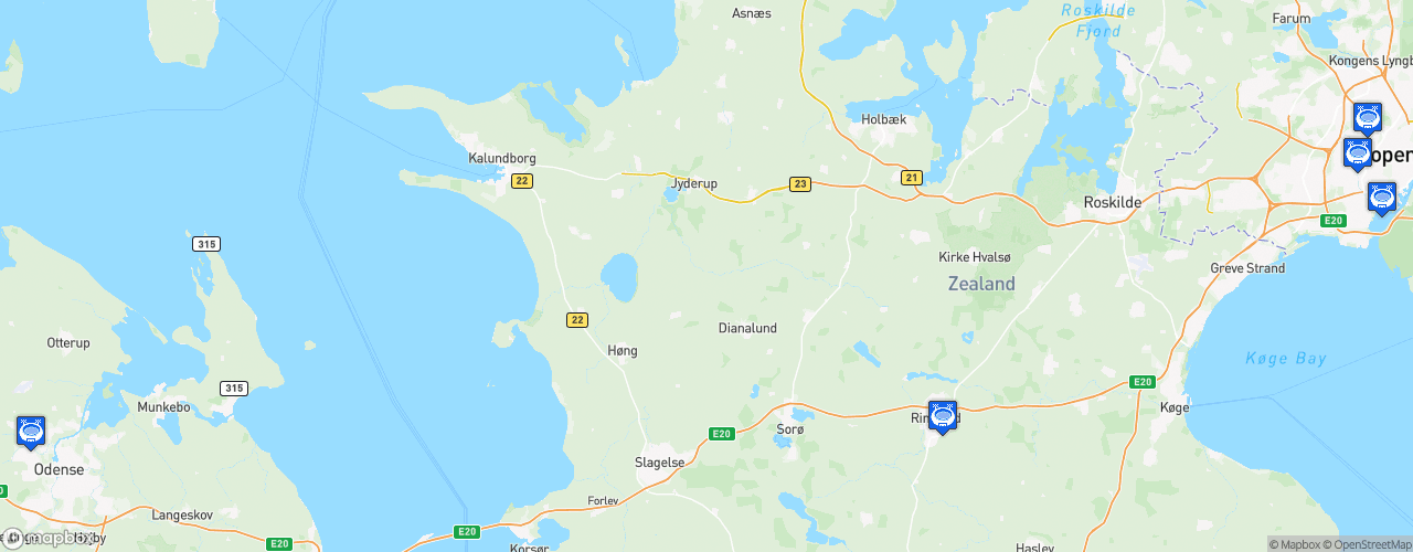 Static Map of Danmarksturneringens 3. division - Saison 2026-2027
