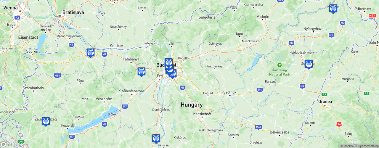 Static Map of Nemzeti Bajnokság I - Saison 2026-2027