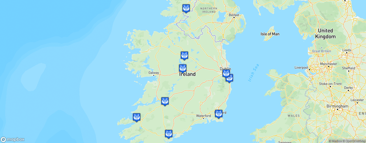 Static Map of League of Ireland First Division - Saison 2026