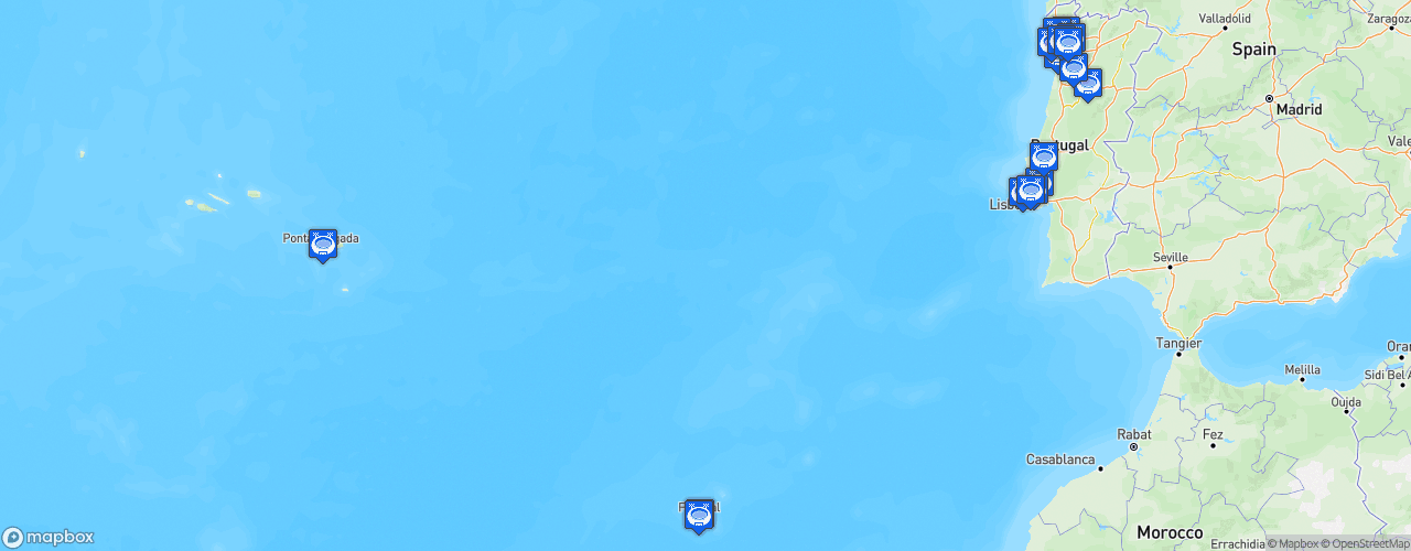 Static Map of Liga Portugal - Saison 2026-2027