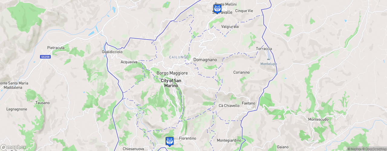 Static Map of Campionato Sammarinese - Saison 2026-2027