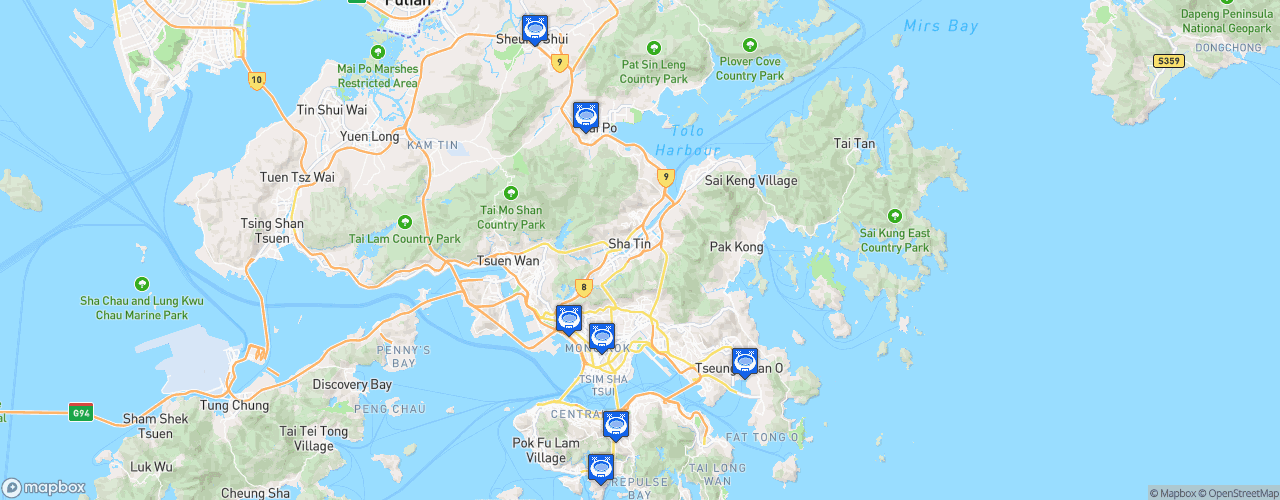 Static Map of Hong Kong Premier League - Saison 2026-2027
