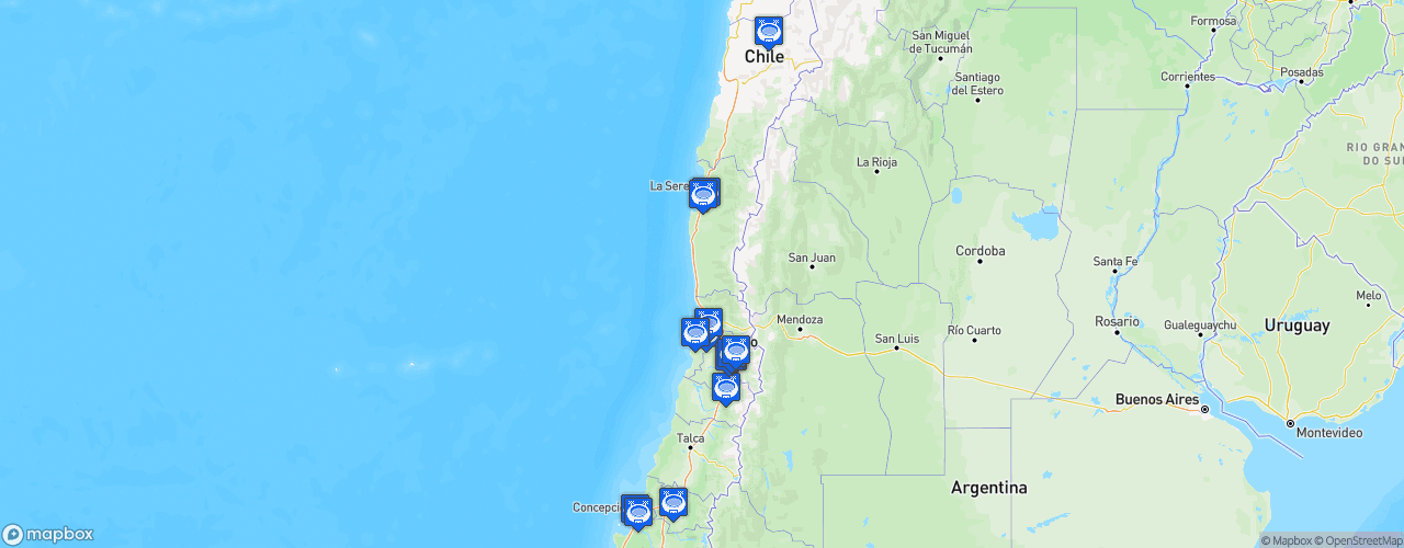 Static Map of Campeonato Itaú - Saison 2026
