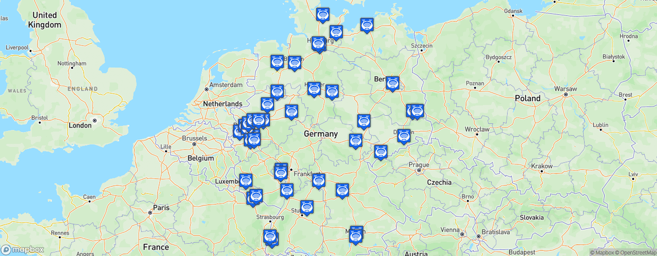Static Map of DFB Pokal - Saison 2026-2027