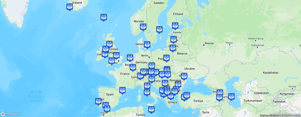 Static Map of UEFA Nations League - Saison 2026-2027