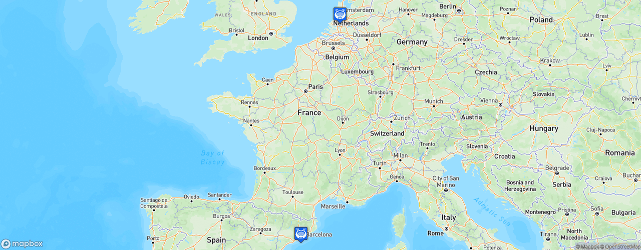 Static Map of FIH Hockey Women's World Cup 2022