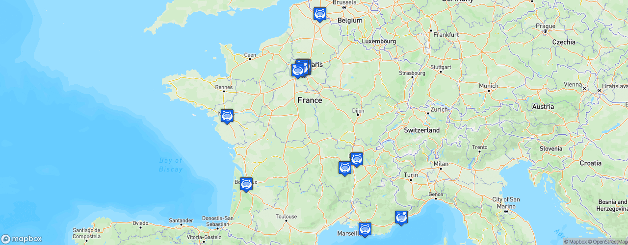 Static Map of Jeux Olympiques - Jeux Olympiques Paris 2024