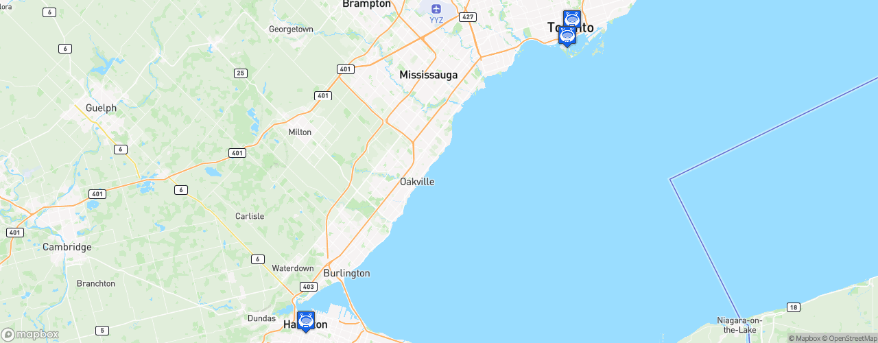 Static Map of FIBA World Championship Canada 1994