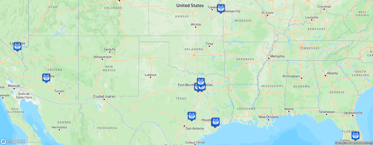 Static Map of CONCACAF Gold Cup - CONCACAF Gold Cup 2021