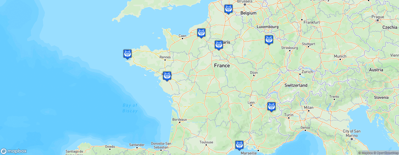 Static Map of IHF Handball World Championship 2017