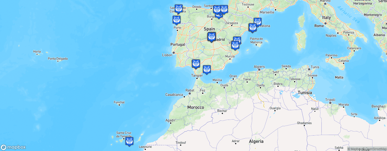 Static Map of LaLiga - Saison 2017-2018 - LaLiga Santander