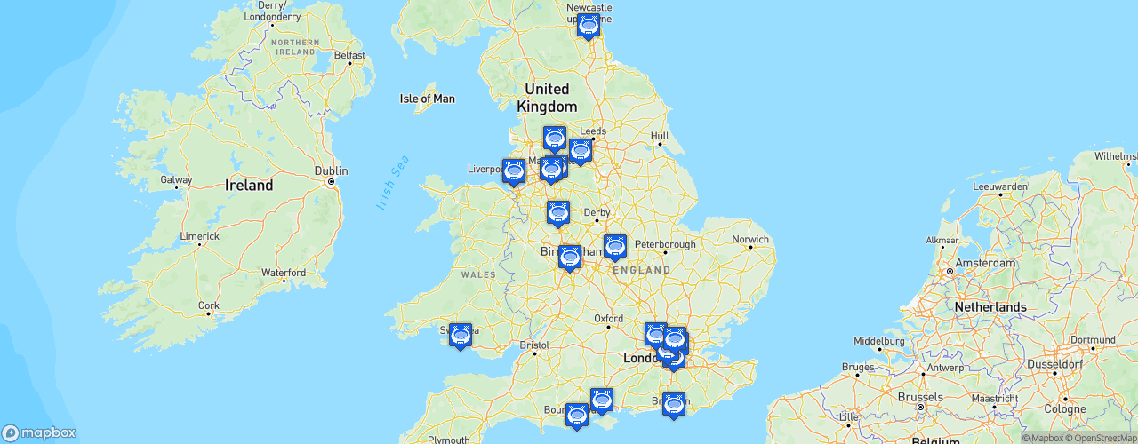 Static Map of Premier League - Saison 2017-2018