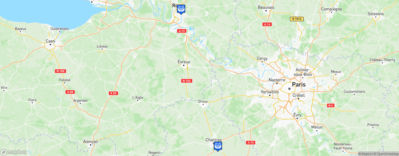 Static Map of Euro Baseball U-15 2016