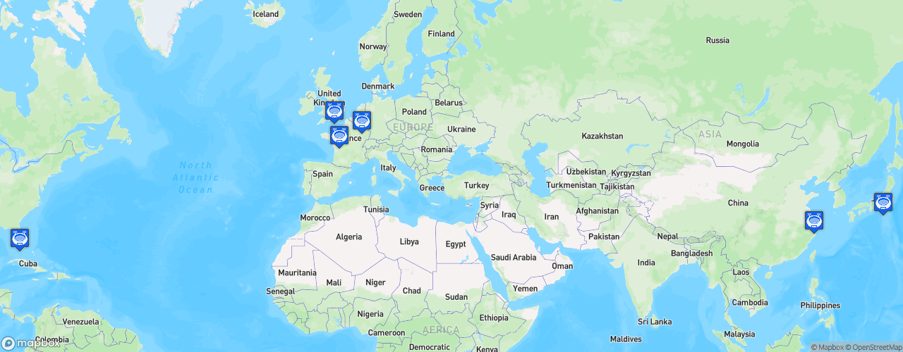 Static Map of FIA World Endurance Championship - Saison 2018-2019 - Super Season