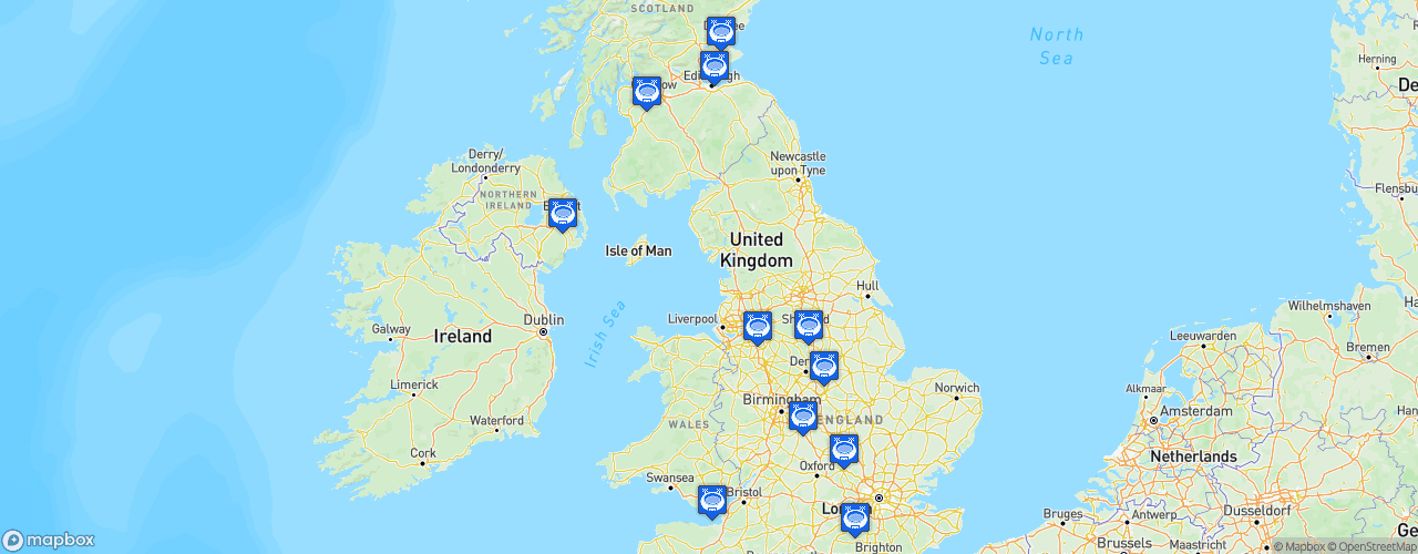 Static Map of Elite Ice Hockey League - Saison 2018-2019