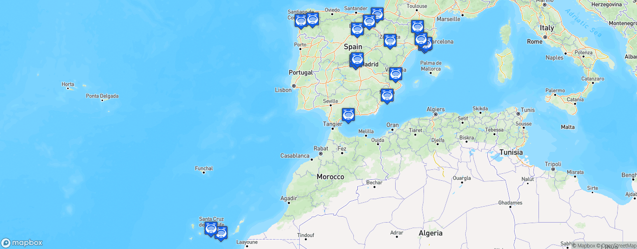 Static Map of Liga Endesa - Saison 2018-2019 - Liga Endesa