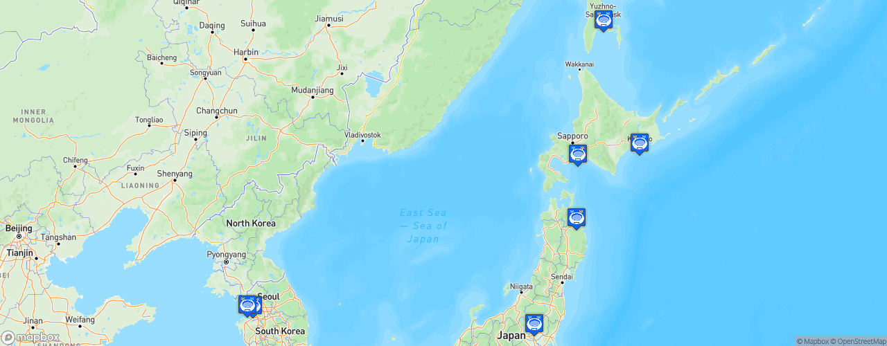 Static Map of Asia League Ice Hockey - Saison 2019-2020